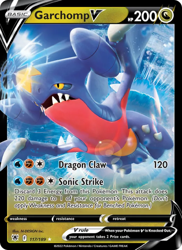 Garchomp V #117 – Astral Radiance card