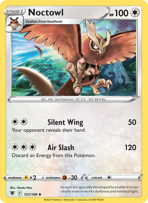 Noctowl #121 – Astral Radiance card