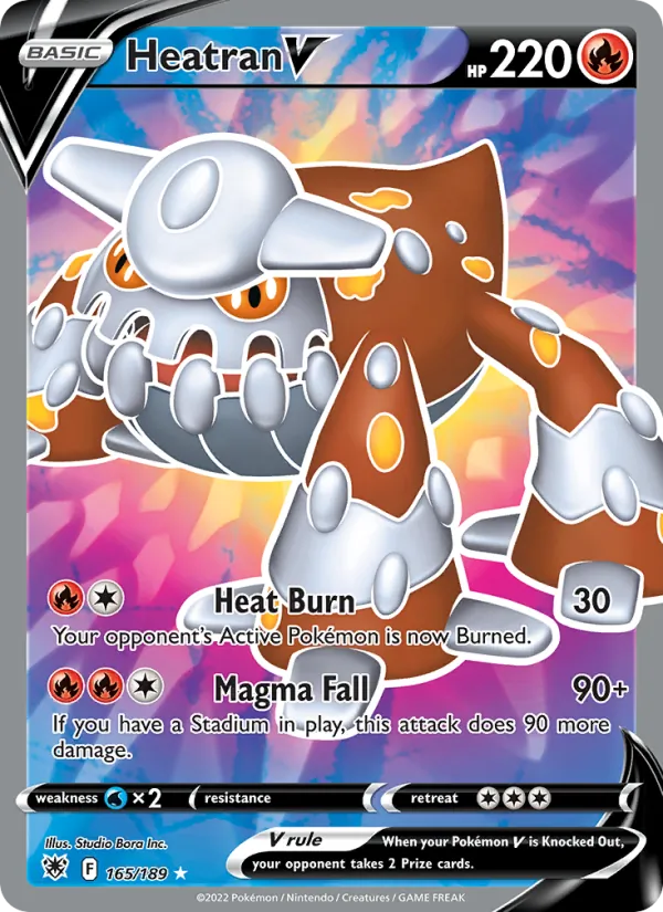 Heatran V #165 – Astral Radiance card