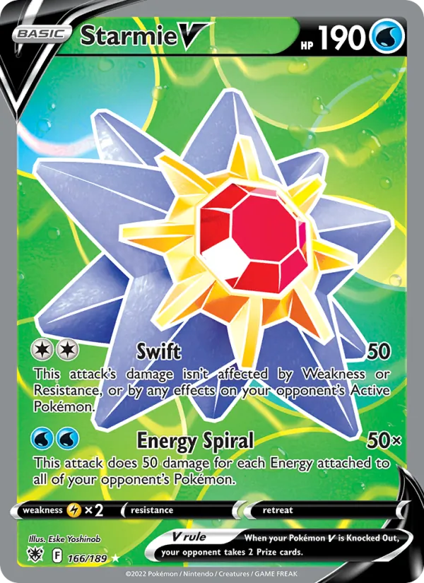 Starmie V #166 – Astral Radiance card
