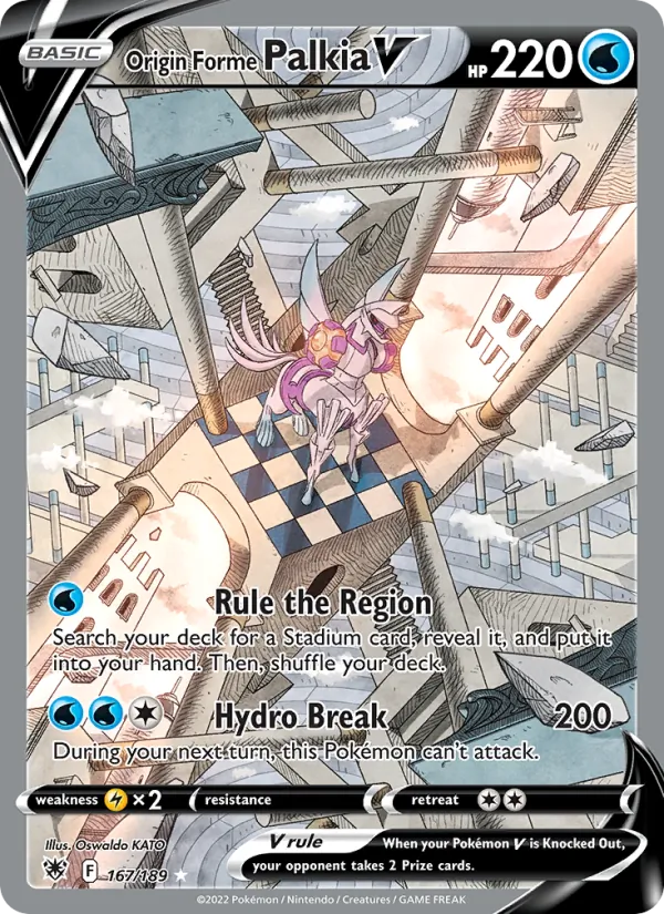 Origin Forme Palkia V #167 – Astral Radiance card