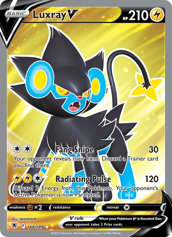 Luxray V #168 – Astral Radiance card