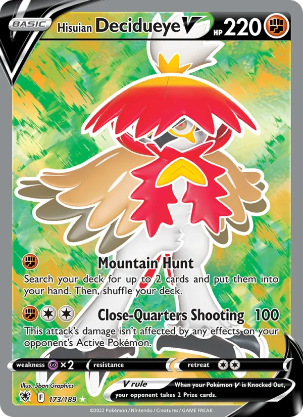 Hisuian Decidueye V #173 – Astral Radiance card