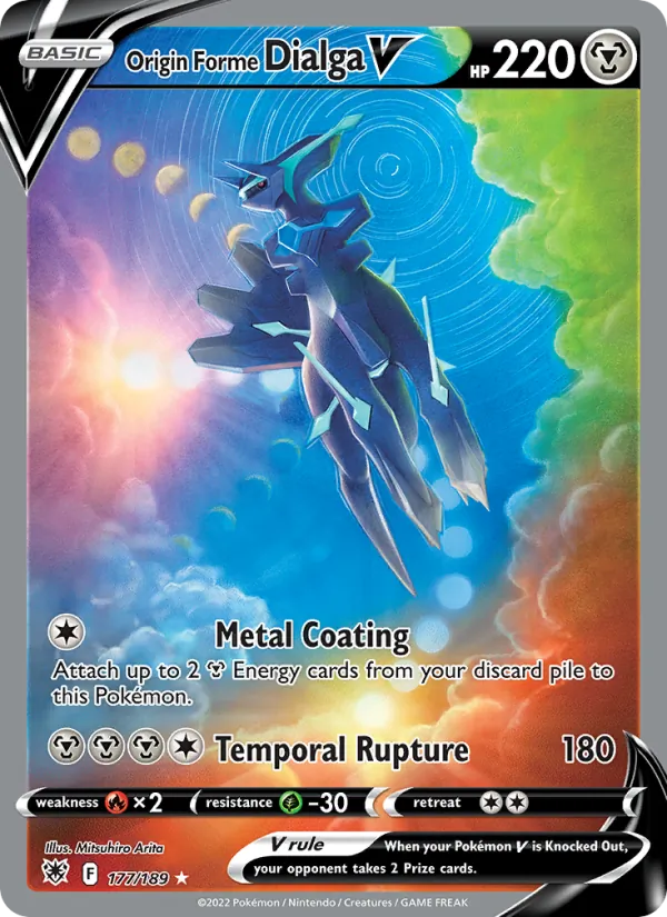 Origin Forme Dialga V #177 – Astral Radiance card