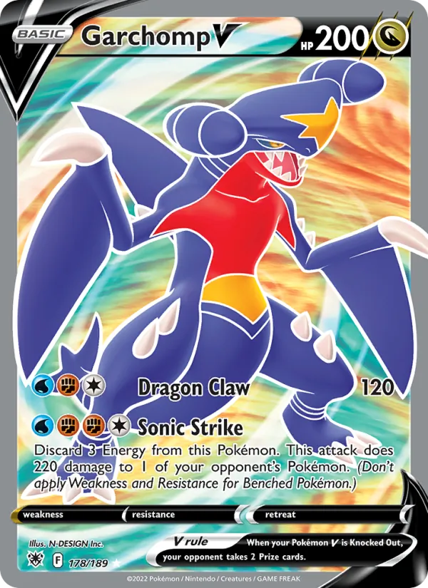 Garchomp V #178 – Astral Radiance card