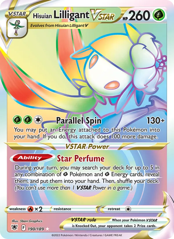 Hisuian Lilligant VSTAR #190 – Astral Radiance card