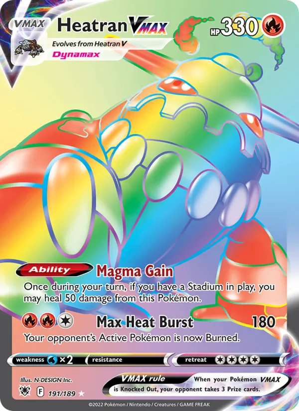 Heatran VMAX #191 – Astral Radiance card