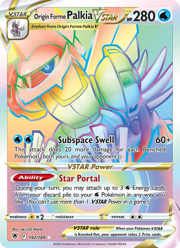 Origin Forme Palkia VSTAR #192 – Astral Radiance card