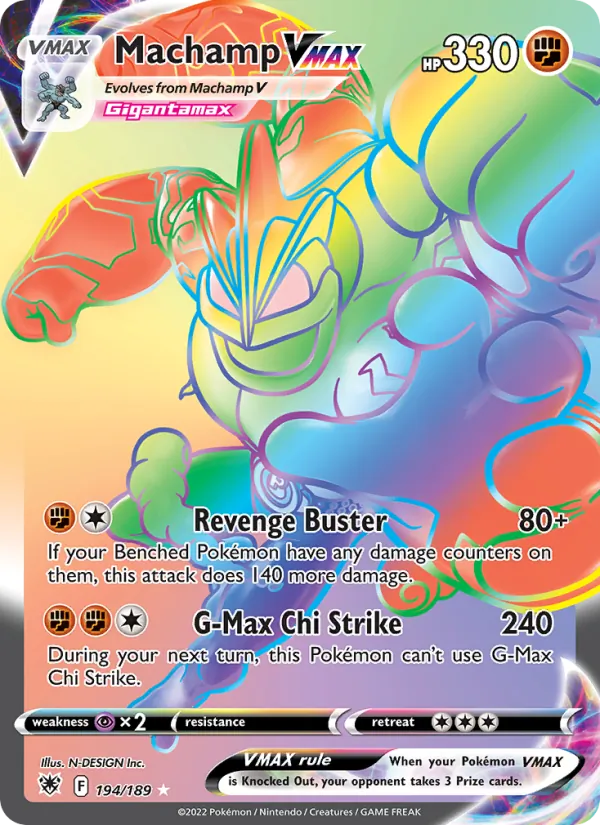 Machamp VMAX #194 – Astral Radiance card