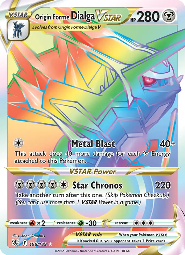 Origin Forme Dialga VSTAR #198 – Astral Radiance card