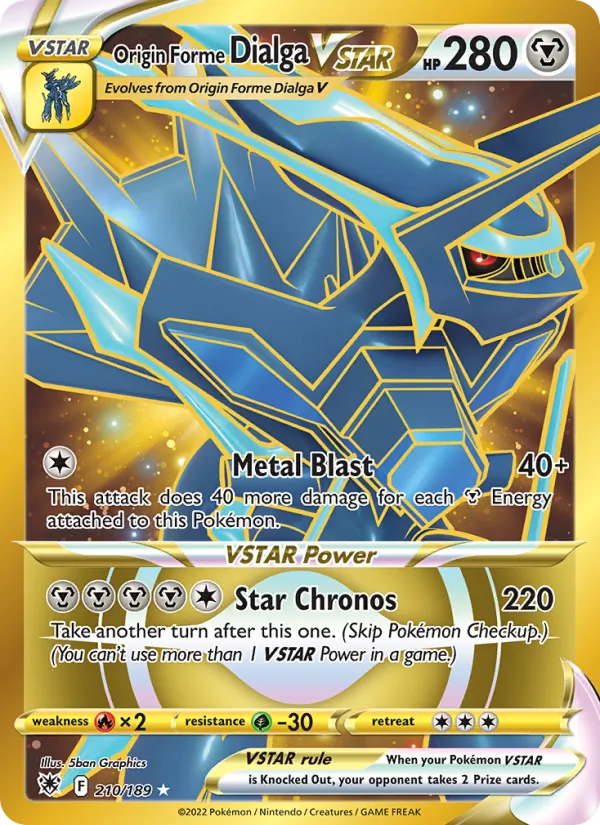 Origin Forme Dialga VSTAR #210 – Astral Radiance card