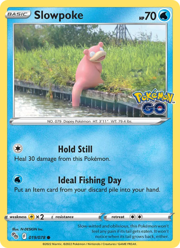 Slowpoke #019 – Pokémon GO card