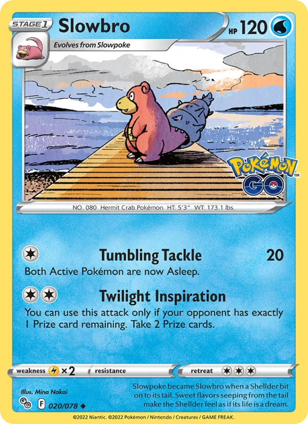 Slowbro #020 – Pokémon GO card