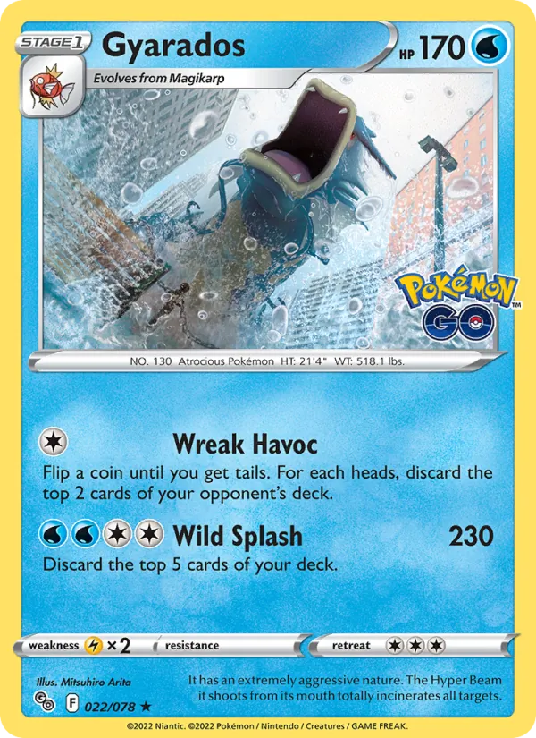 Gyarados #022 – Pokémon GO card