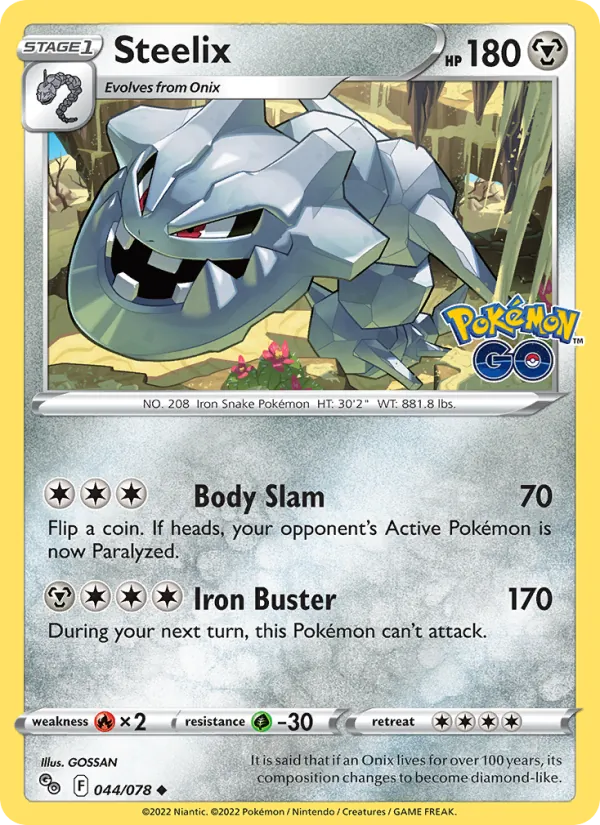 Steelix #044 – Pokémon GO card