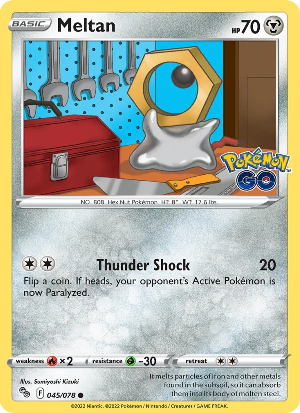 Meltan #045 – Pokémon GO card