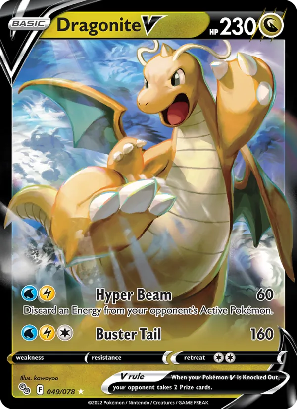 Dragonite V #049 – Pokémon GO card