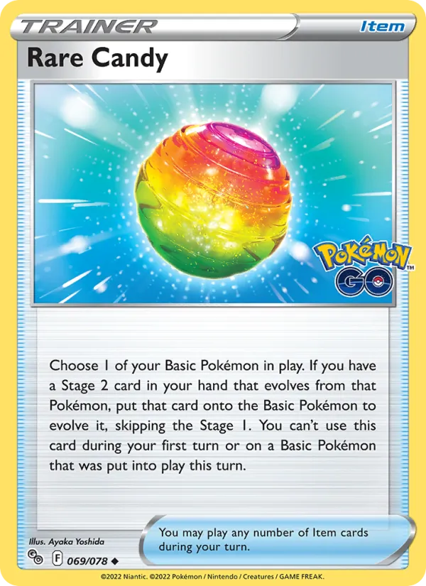 Rare Candy #069 – Pokémon GO card