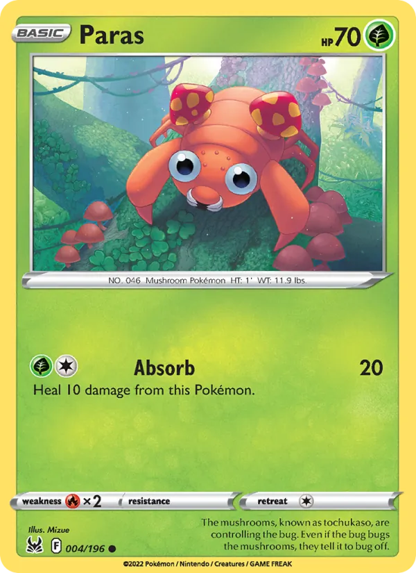 Paras #004 – Lost Origin card
