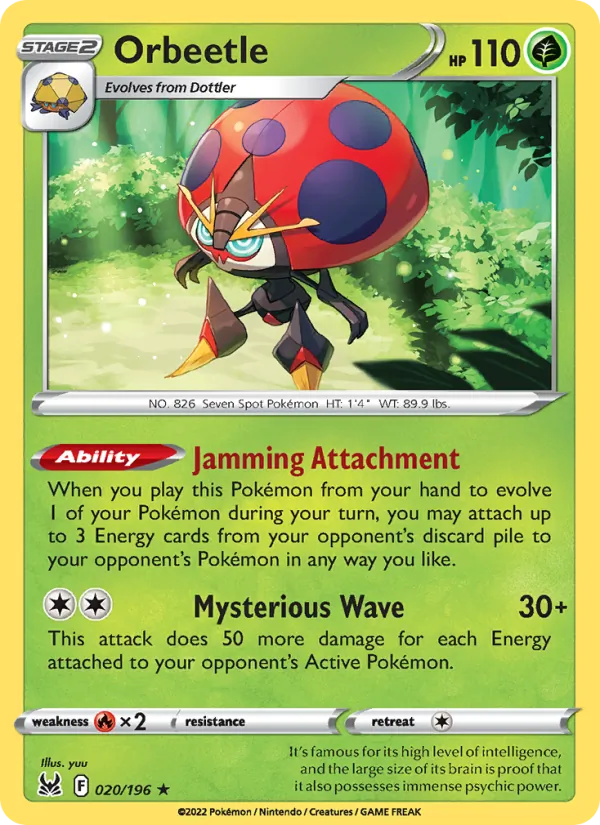 Orbeetle #020 – Lost Origin card