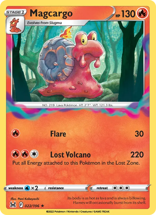 Magcargo #022 – Lost Origin card