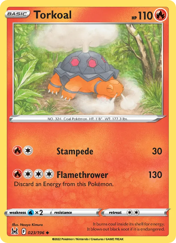 Torkoal #023 – Lost Origin card