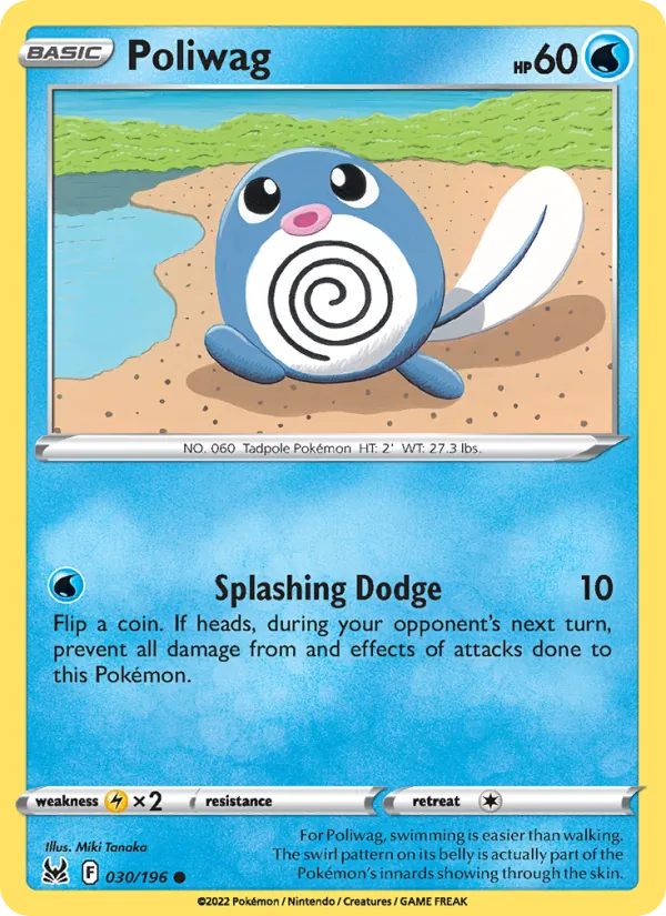 Poliwag #030 – Lost Origin card