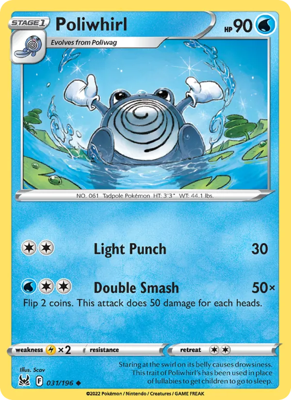 Poliwhirl #031 – Lost Origin card