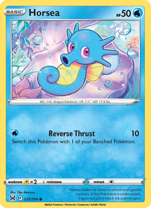 Horsea #035 – Lost Origin card