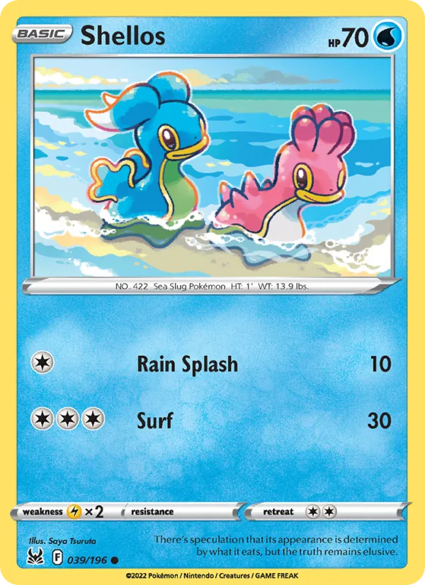 Shellos #039 – Lost Origin card