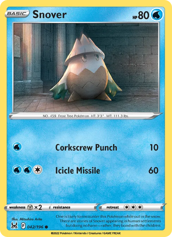 Snover #042 – Lost Origin card