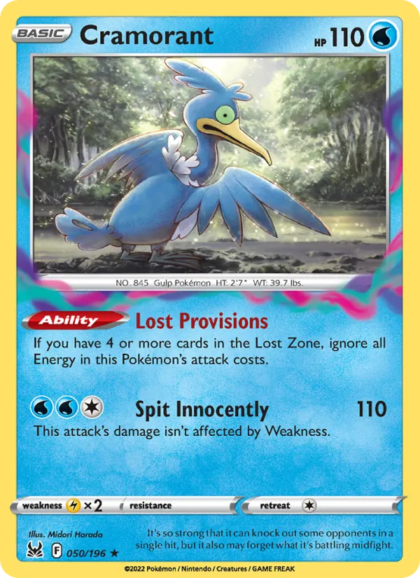 Cramorant #050 – Lost Origin card