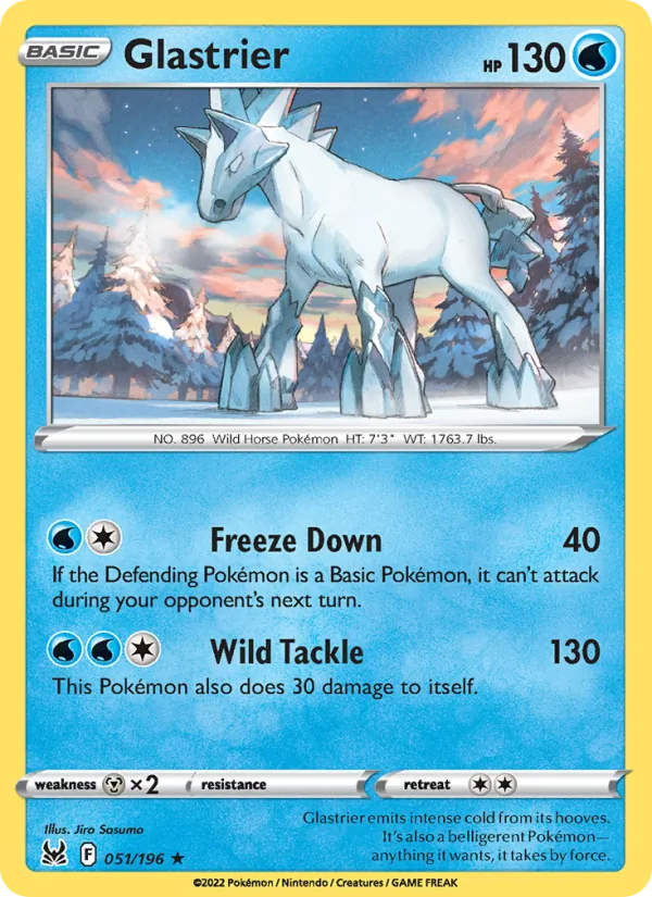 Glastrier #051 – Lost Origin card