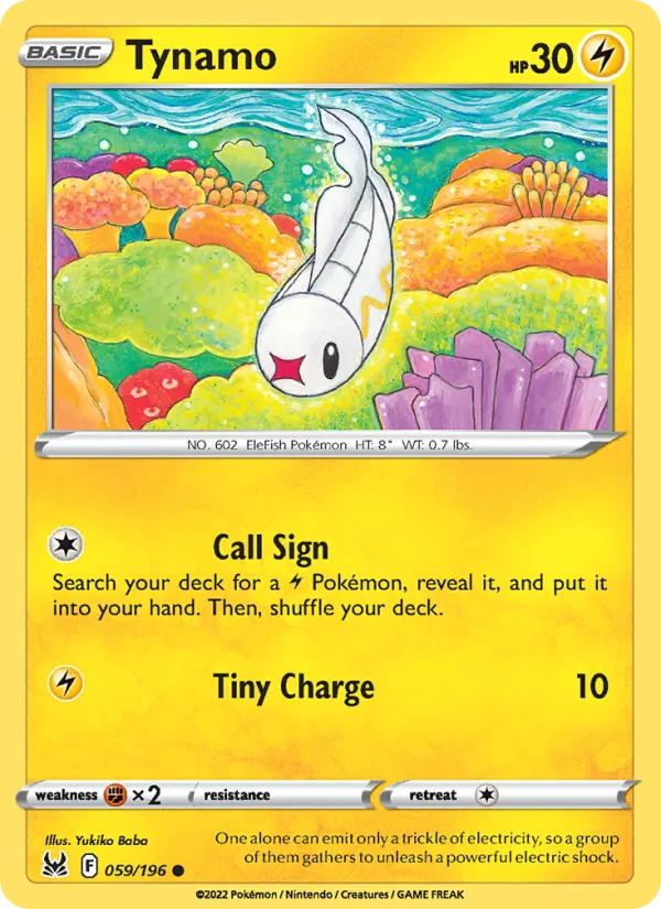 Tynamo #059 – Lost Origin card