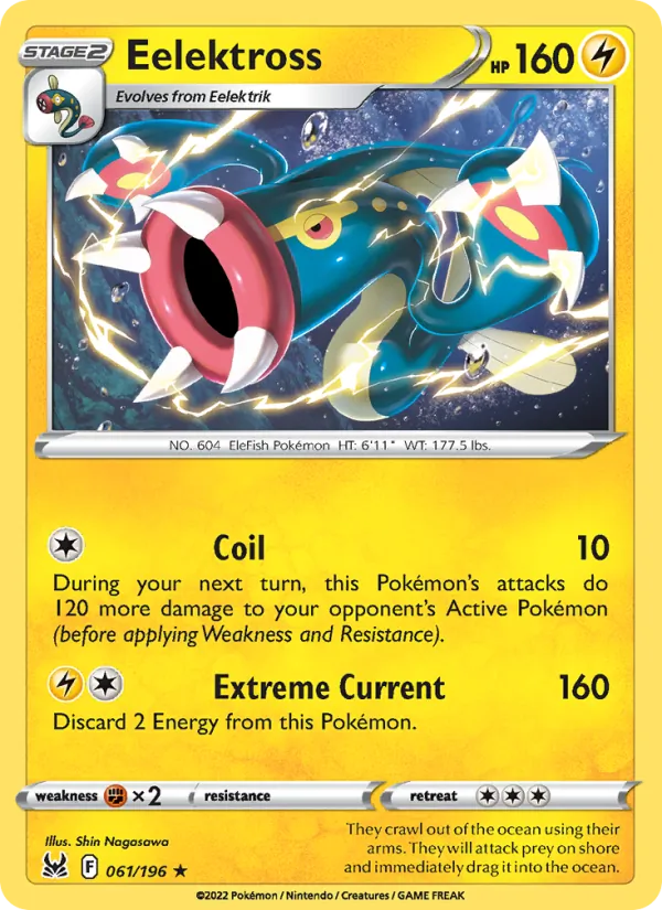Eelektross #061 – Lost Origin card