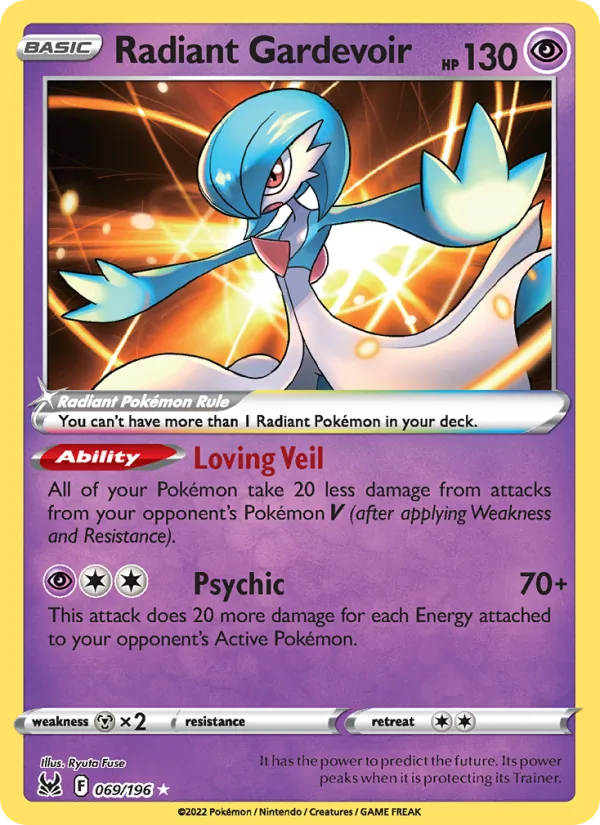 Radiant Gardevoir #069 – Lost Origin card