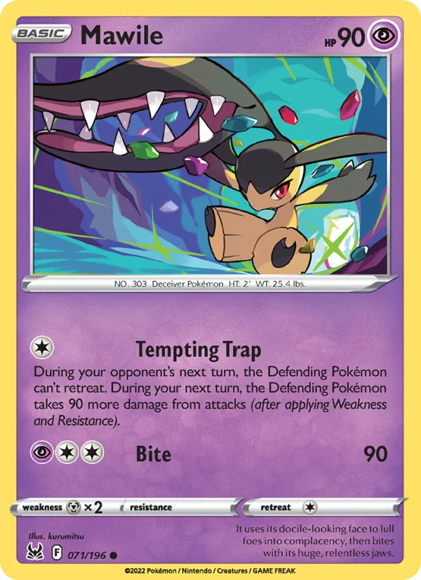 Mawile #071 – Lost Origin card