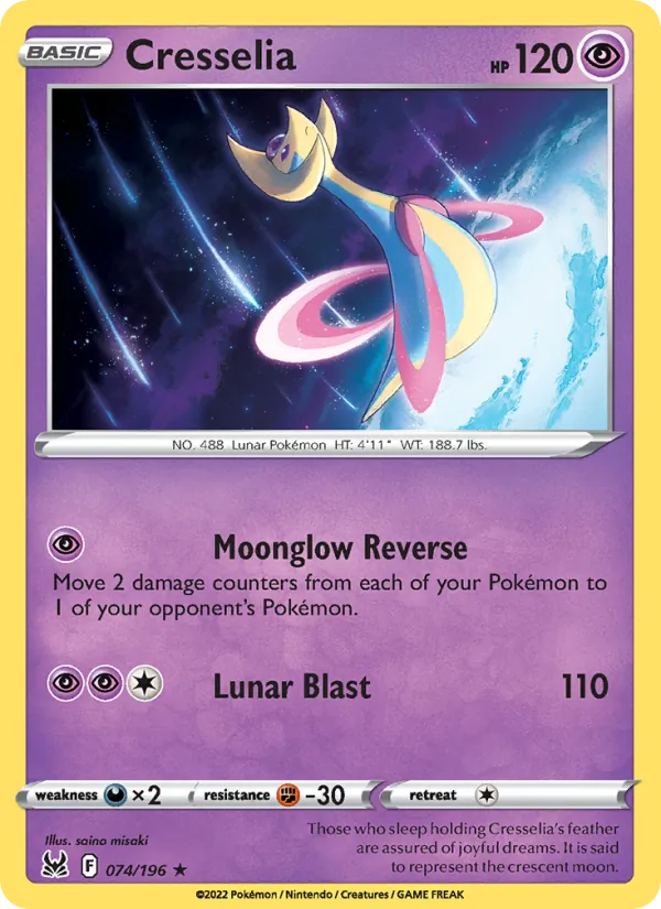 Cresselia #074 – Lost Origin card