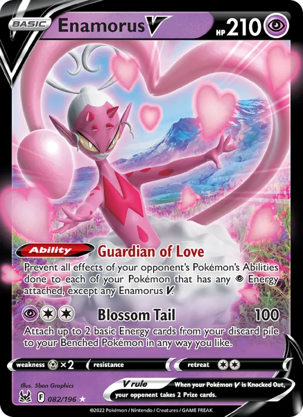 Enamorus V #082 – Lost Origin card