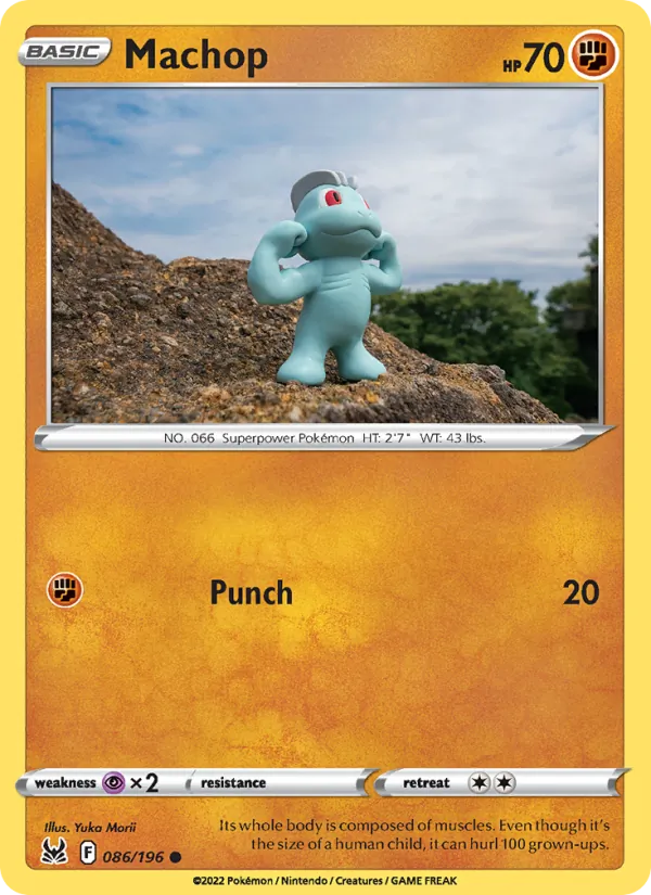 Machop #086 – Lost Origin card