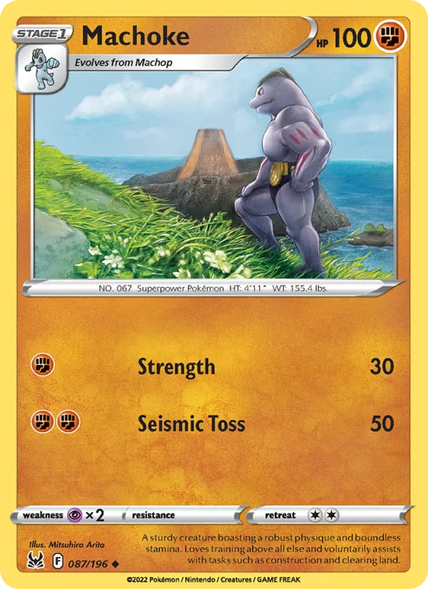 Machoke #087 – Lost Origin card