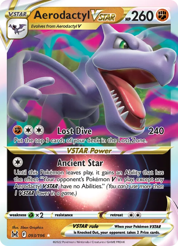 Aerodactyl VSTAR #093 – Lost Origin card