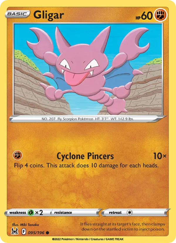 Gligar #095 – Lost Origin card