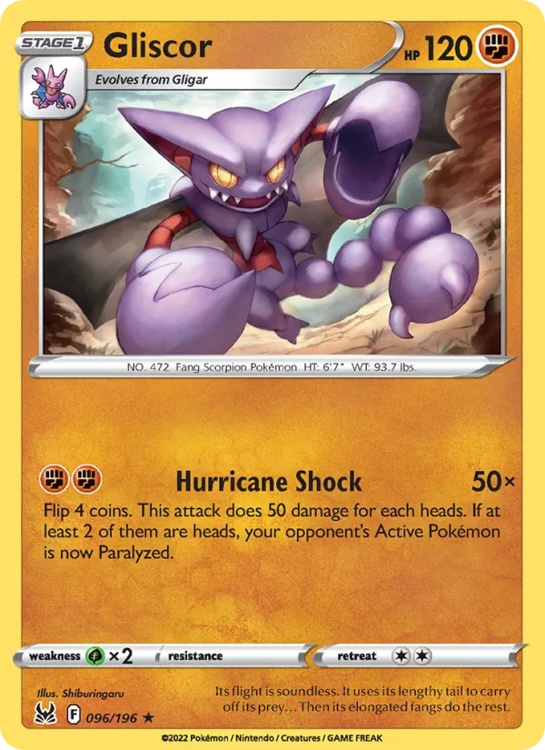 Gliscor #096 – Lost Origin card