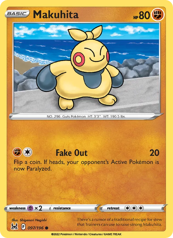 Makuhita #097 – Lost Origin card