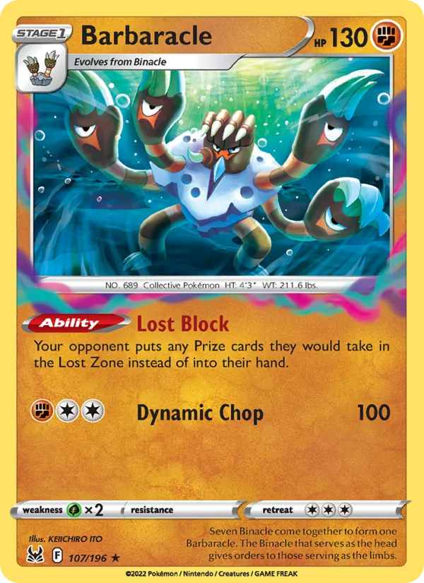 Barbaracle #107 – Lost Origin card