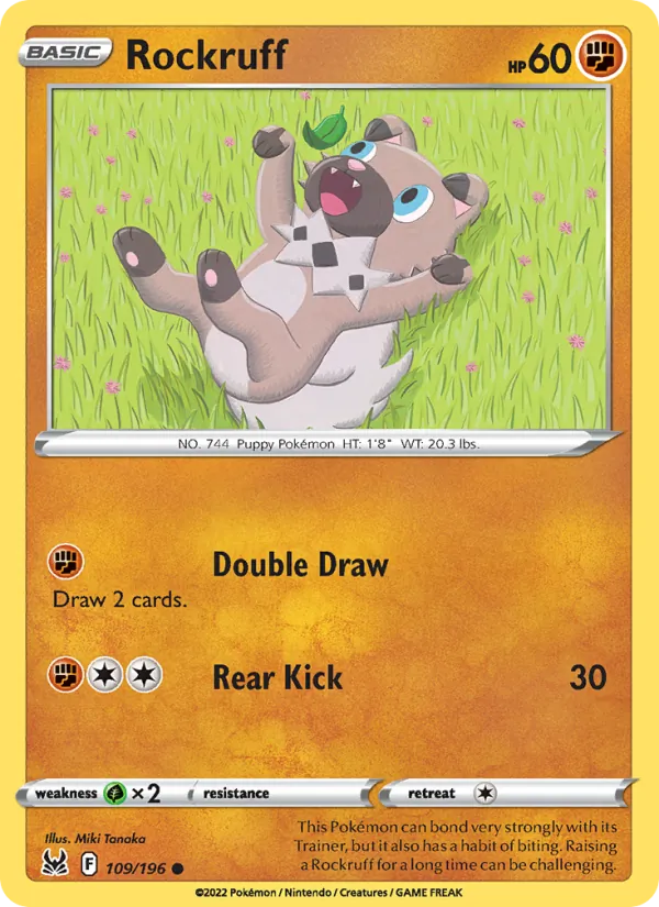Rockruff #109 – Lost Origin card