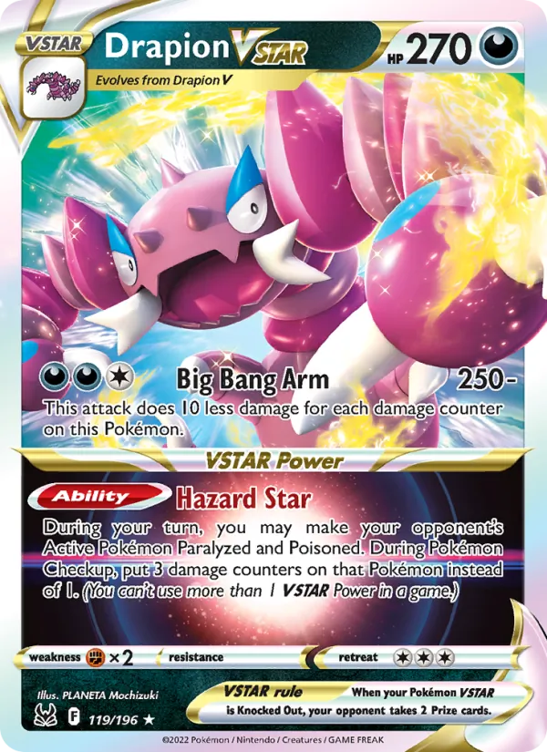 Drapion VSTAR #119 – Lost Origin card