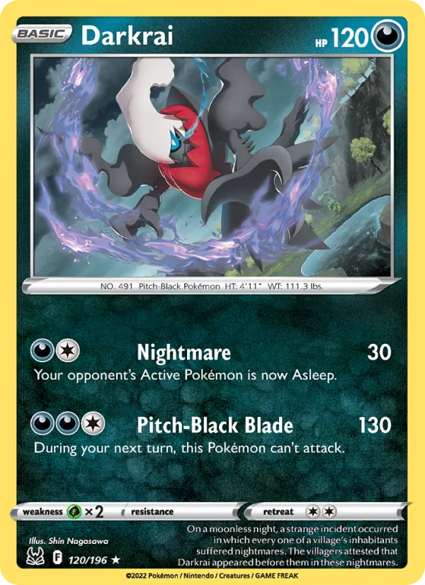 Darkrai #120 – Lost Origin card