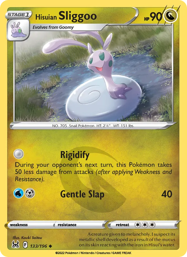 Hisuian Sliggoo #133 – Lost Origin card